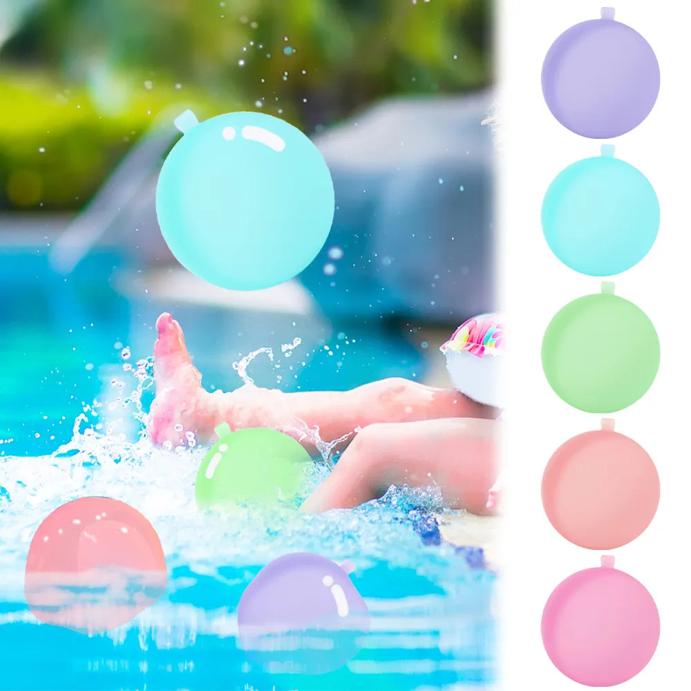 Reusable Magnetic Water Bombs (Pack of 12) | Self-Sealing Water Balloons for Summer Fun