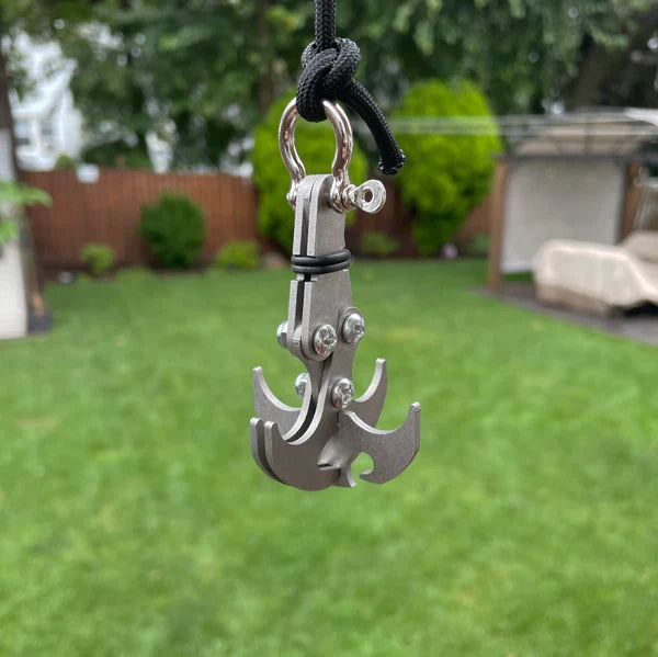 Folding Grappling Hook | Stainless Steel Utility Hook for Outdoor Retrieval & Camping