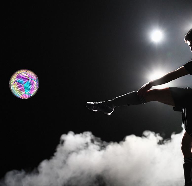 Reflective Football | Holographic Size 5 Football for Incredible Flash Photos & Videos