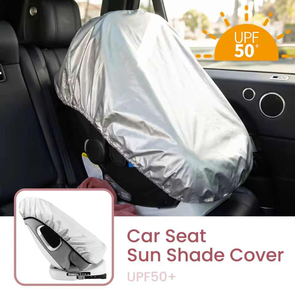 Car Seat Sun Cover — UPF 50+ Heat Shield for Baby Car Seats
