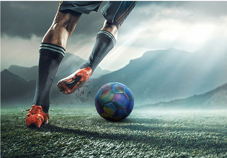 Reflective Football | Holographic Size 5 Football for Incredible Flash Photos & Videos