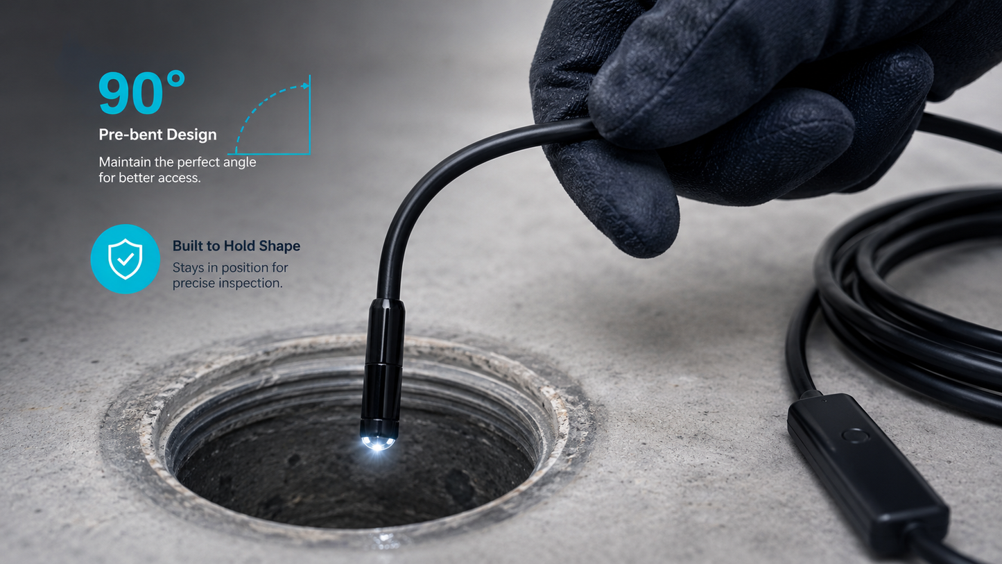 USB-C Dual Lens Endoscope Camera | 1080p Waterproof Inspection Camera for Android, iPhone & PC
