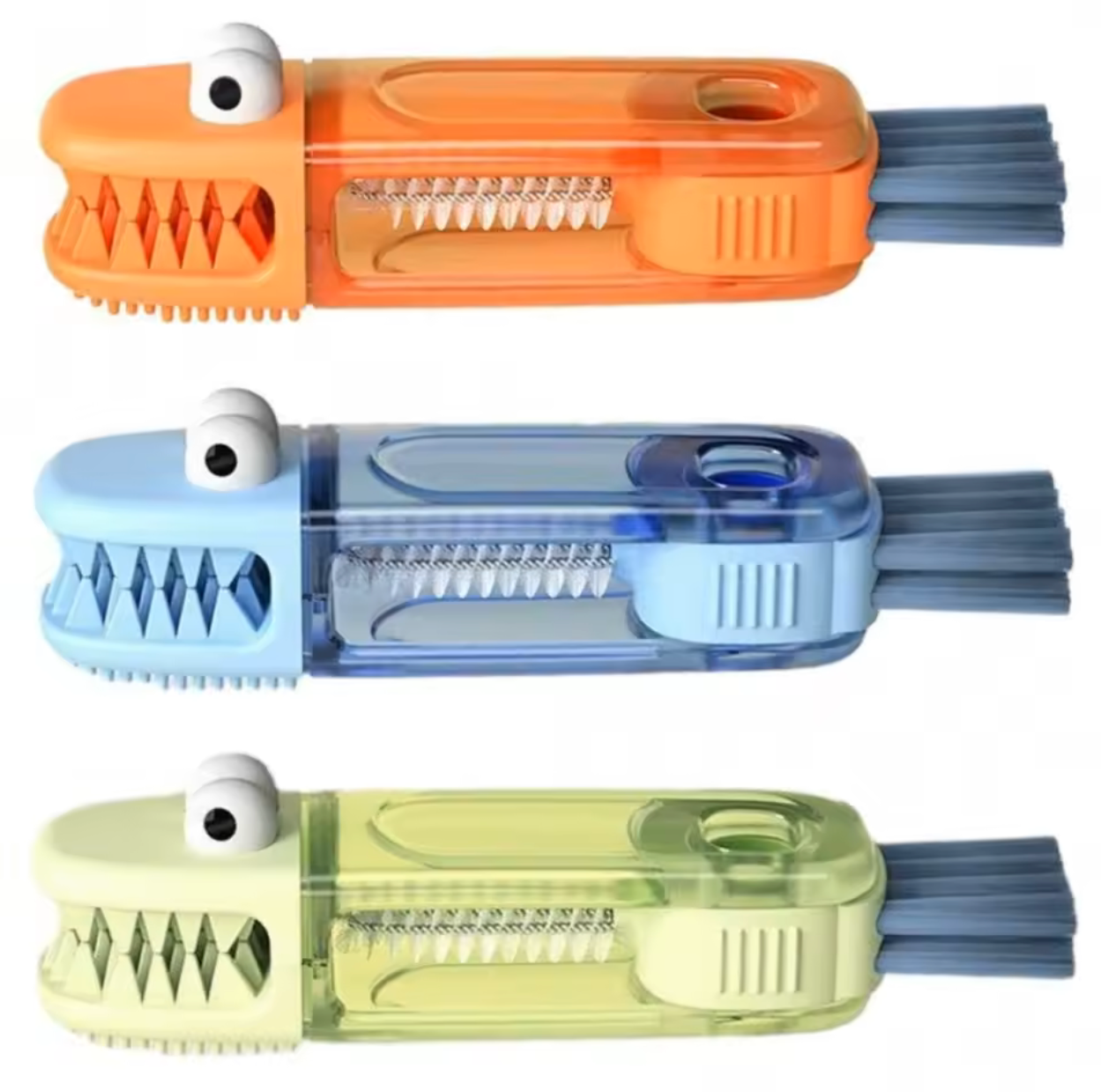 3-in-1 Crocodile Crevice Cleaning Brush