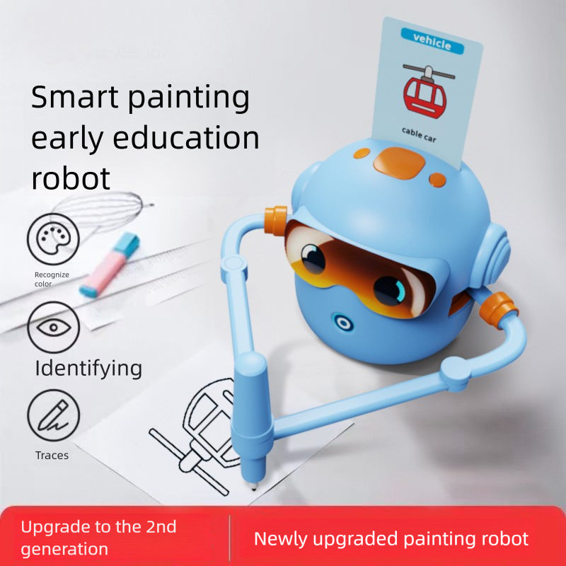 Kids Drawing Robot | Interactive Step-by-Step Drawing Robot with 100 Cards & Voice Guidance